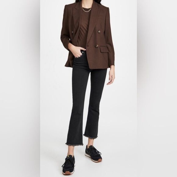 Veronica Beard Carly Kick Flare High Rise Jeans Dark  Gray size 31 - Picture 13 of 13